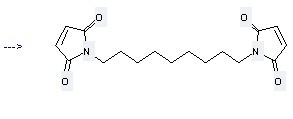 1H-Pyrrole-2,5-dione,1,1'-(1,9-nonanediyl)bis- can be prepared by 2,5-Dioxo-2,5-dihydro-pyrrole-1-carboxylic acid methyl ester and Nonane-1,9-diamine